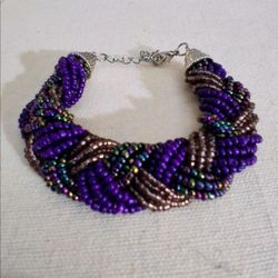 Purple Beaded Bracelet