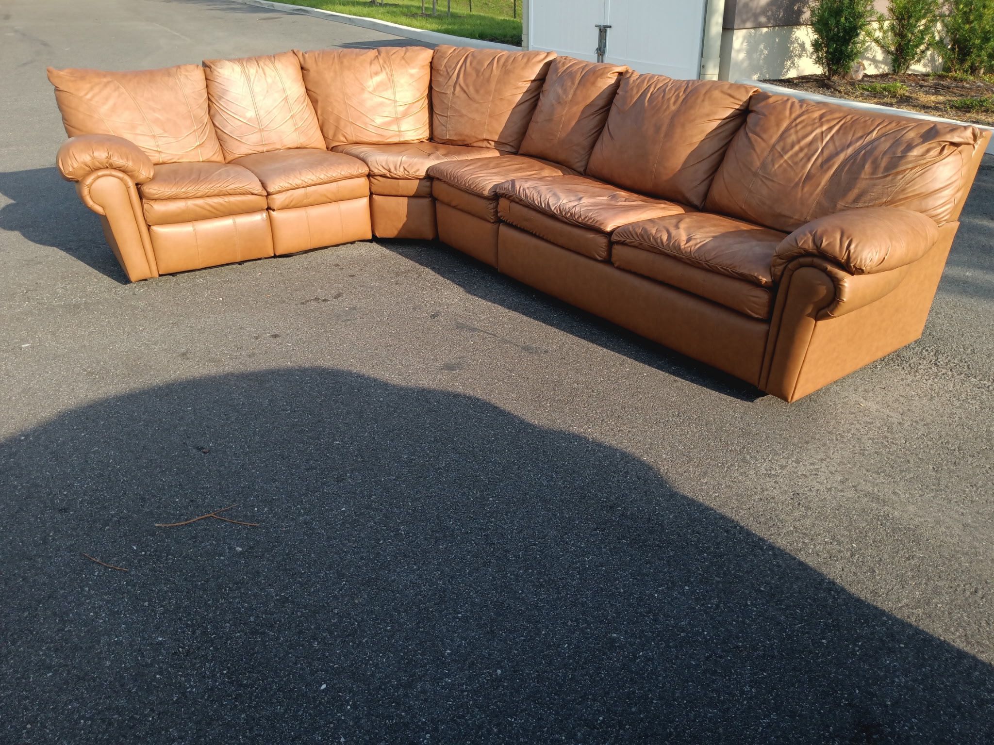 Camel Sectional Sofa
