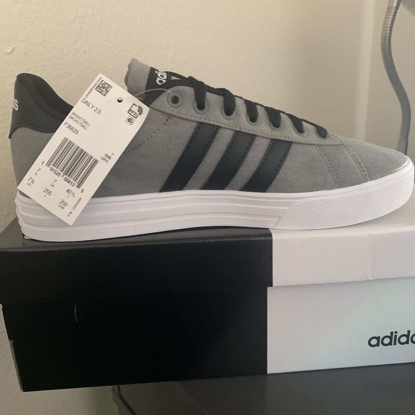 Adidas Grey & Black Brand New Size 7.5