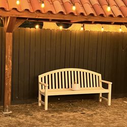 Real Wood Patio Bench 