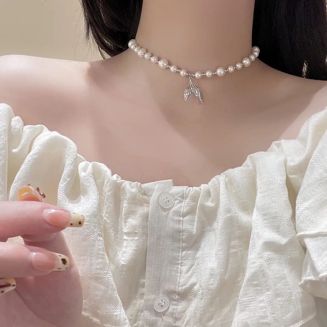 French simple light luxury fishtail beads