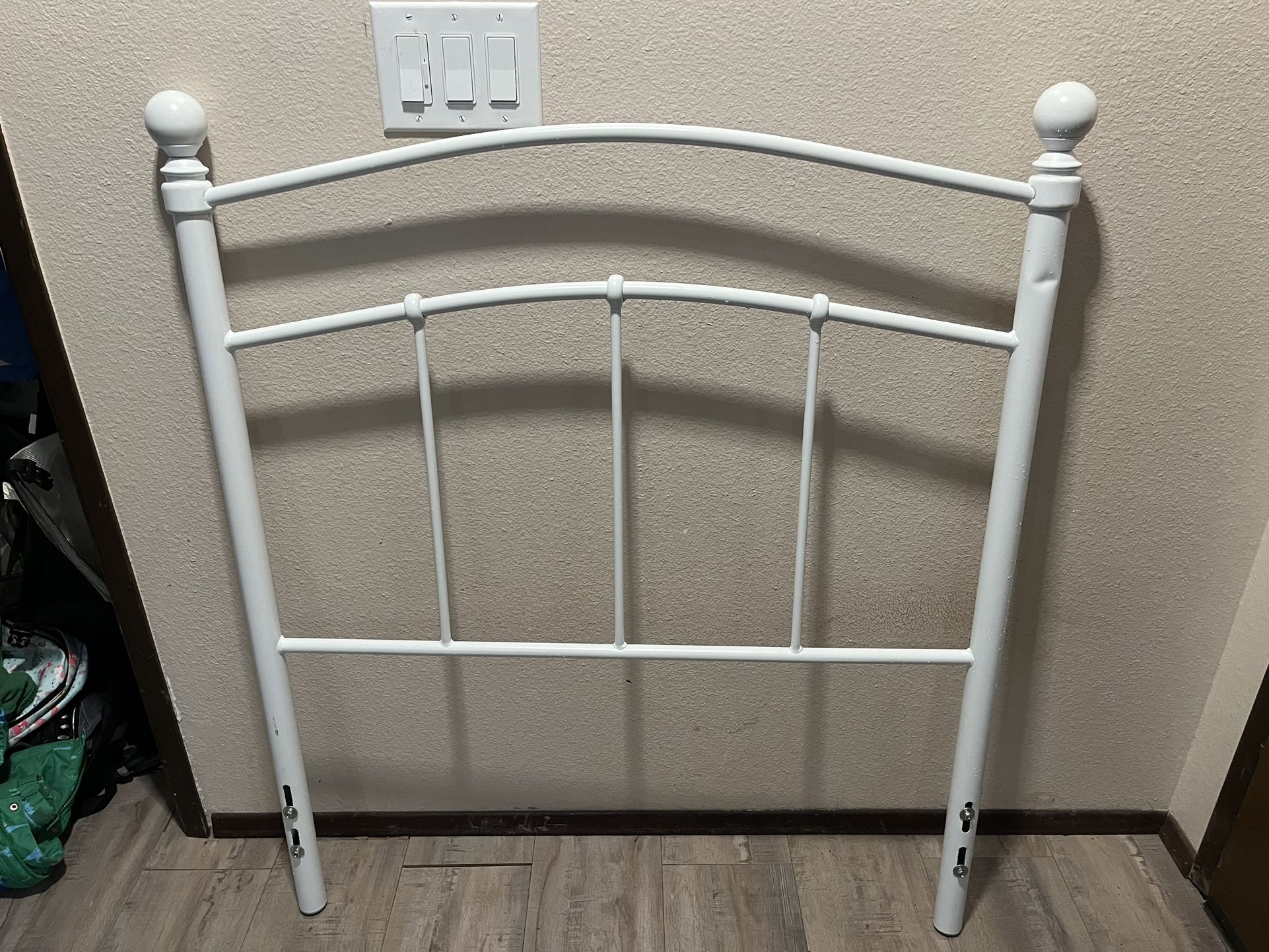 White Twin Headboard