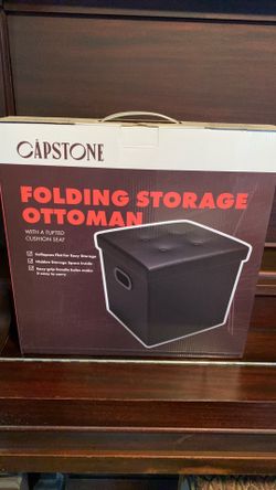 Folding Storage Ottoman