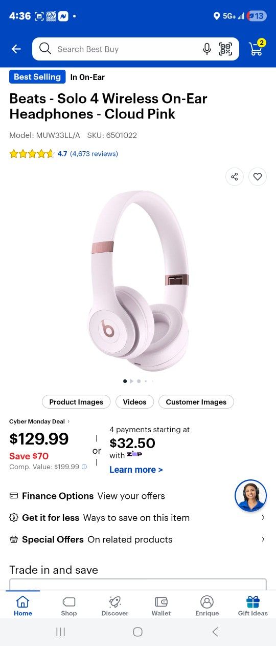 Beats Solo 4 In Pink