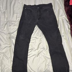 Levi 510 Black Jeans 36x32