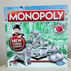 Monopoly Game New Token Lineup Speed Die PLAY FASTER C3888 Hasbro Gaming 2016