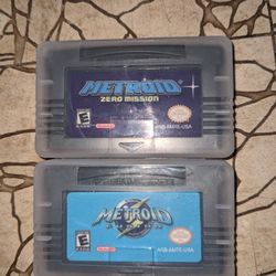Metroid Fusion and Zero Mission Game Boy Gameboy Advance GBA Cartridges 