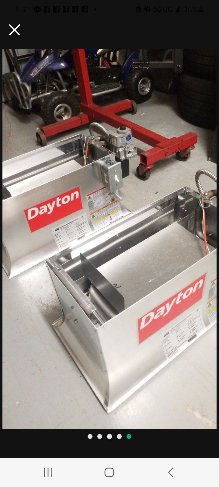Dayton Commercial Infrared Heater Natural Gas 30000 BTUs