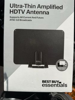 Brand New Ultra - Thin Amplified HDTV Antenna 50 Mile Range