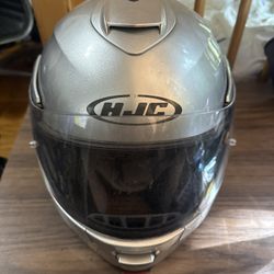 HJC IS-MAX II Full Face Modular Motorcycle Helmet Silver Size M Fast Shipping