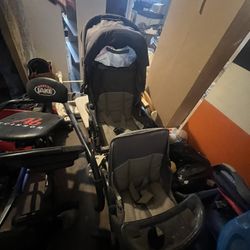 Graco DuoGlider Twins Double Stroller | Lightweight Double Stroller with Tandem Seating, Glacier