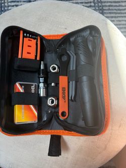 BOY Complete Bike Repair Tool Kit with Pump & Carrying Bag