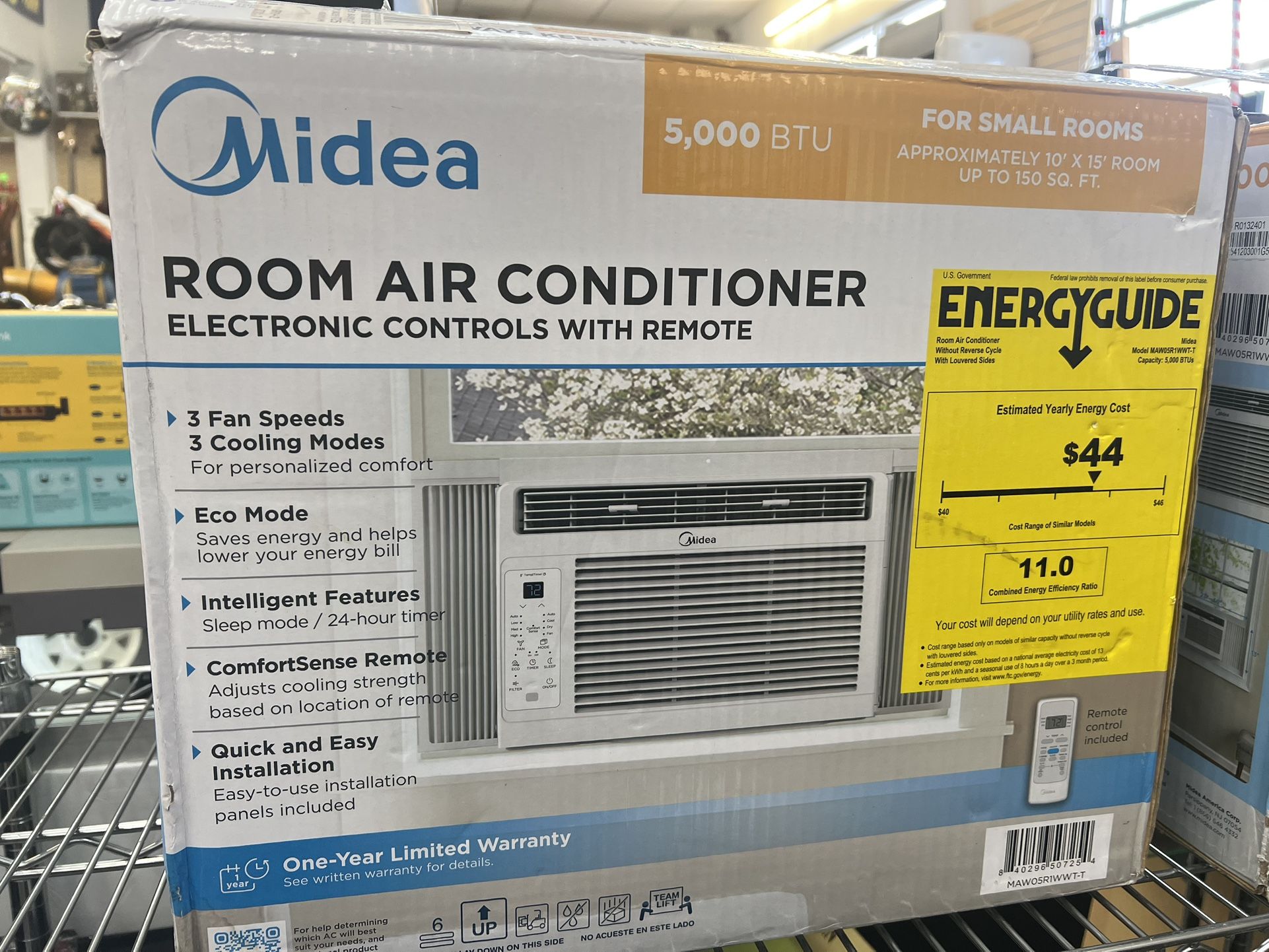 Midea 5,000 BTU Air Conditioner Unit For Window, Ac Unit