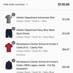 Uniform  hunter creek charter