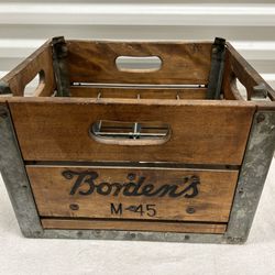 Vintage Borden's Milk Bottle Crate
