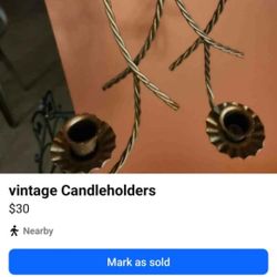 Vintage Candle Holders 