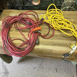 Two extension cords