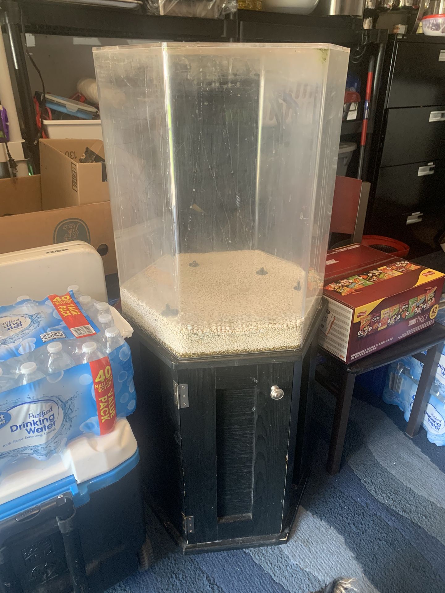 45 Gallon Hexagon ACRYLIC TANK! With Stand 