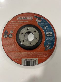 DIABLO 5 in. x 1/4 in. x 7/8 in. Metal Grinding Disc with Type 27 Depressed Center (New)