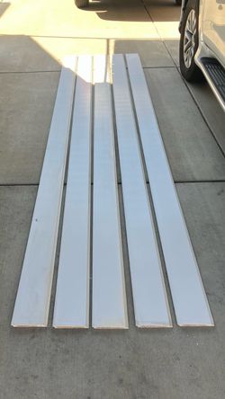 MDF shiplap boards, total 5 boards.
