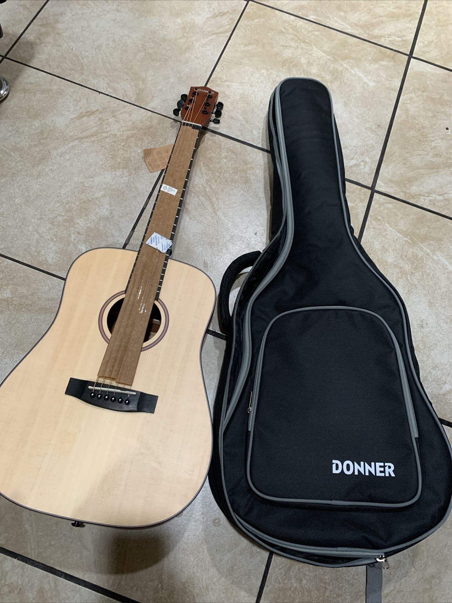 Donner M1 36" Acoustic Guitar 3/4 Size Guitar With Gig Bag