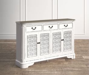 Sideboard with antique mirror doors