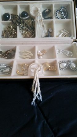 Jewelry box full of earrings