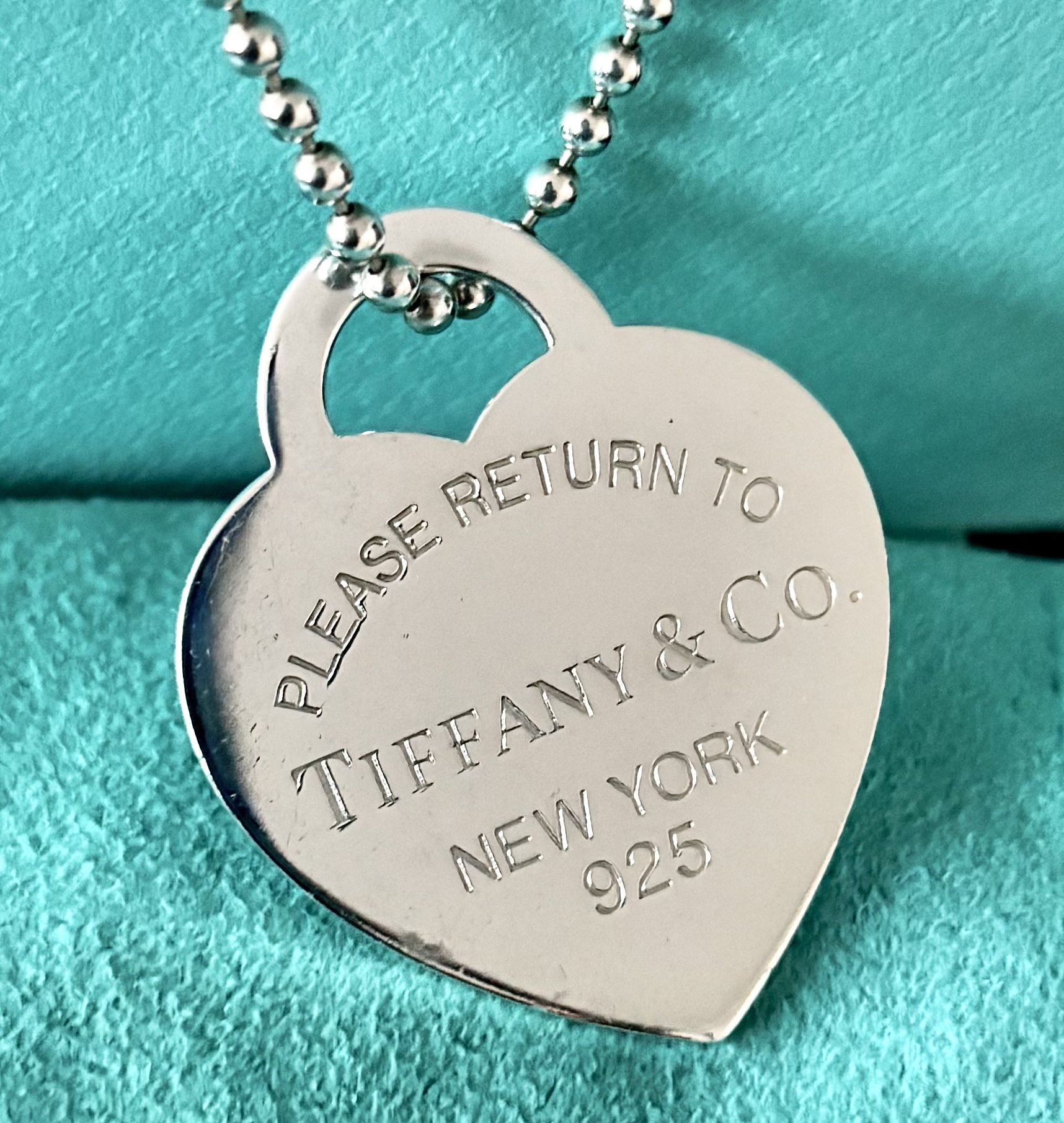 Tiffany & Co. Heart Tag Pendant & Necklace