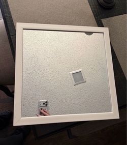 White 16x16” mirror