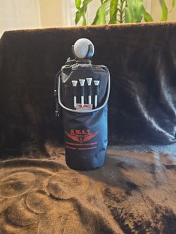 S.W.A.T. Branded Golf Accessory water bottle with Tees and Ball