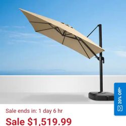 Portofino° 10ft  Cantilever Umbrella - Beige