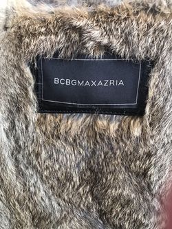BCBGMAXAZRIA Real rabbit fur VEST women small