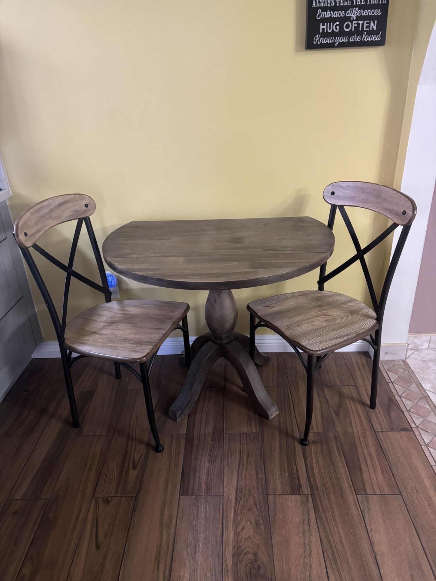 World Market Round Dining Table With 2 Chairs