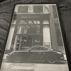 Louis Vuitton Porsche Canvas Wall Art