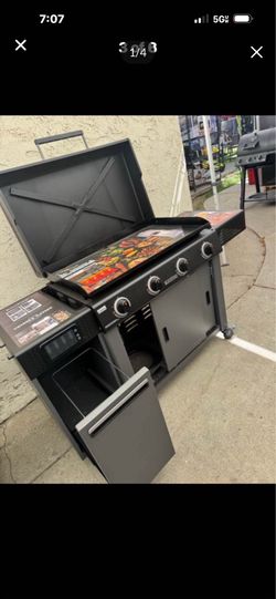 36" Culinary Deluxe Omnivore Griddle 4-Burner Liquid propane Flat Top Grill
