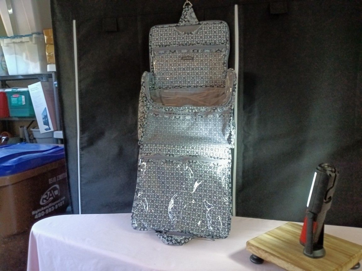 Vera Bradley Cosmetics/Toiletry Travel Bag. 12 X 12 X.6 Inches. 