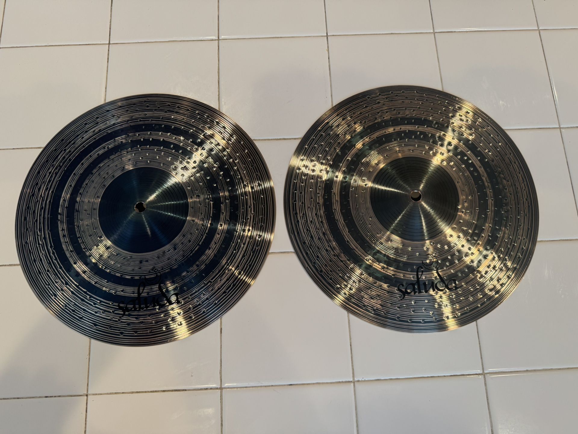 13” Saluda 25th Anniversary Dual Hammered Hihats - 730g / 734g