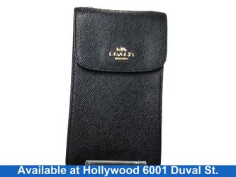 Coach Phone Pouch Black Purse / Handbag