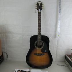 Epiphone PRO 1 VS Sunburst Dreadnought Acoustic Guitar & Soft Case

