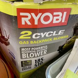 Ryobi Backpack Leaf Blower Gas Works Great