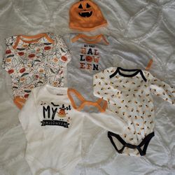 3-6 months baby gender Neutral my first Halloween onesies bundle