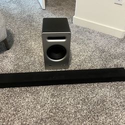 Vizio Soundbar And Subwoofer 