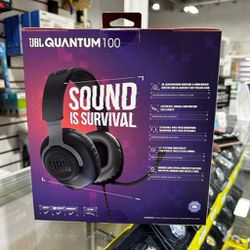 Jbl Quantum 100 – Wired Over-ear Gaming Headphones Audifono Auriculares Para Video Juegos Jblquantum100blkam
