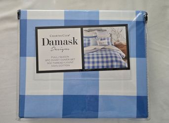 Full/Queen 3pc Duvet Cover Set 300 tread Count 100%cotton