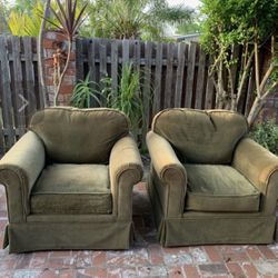 Two  Lounge Chairs 