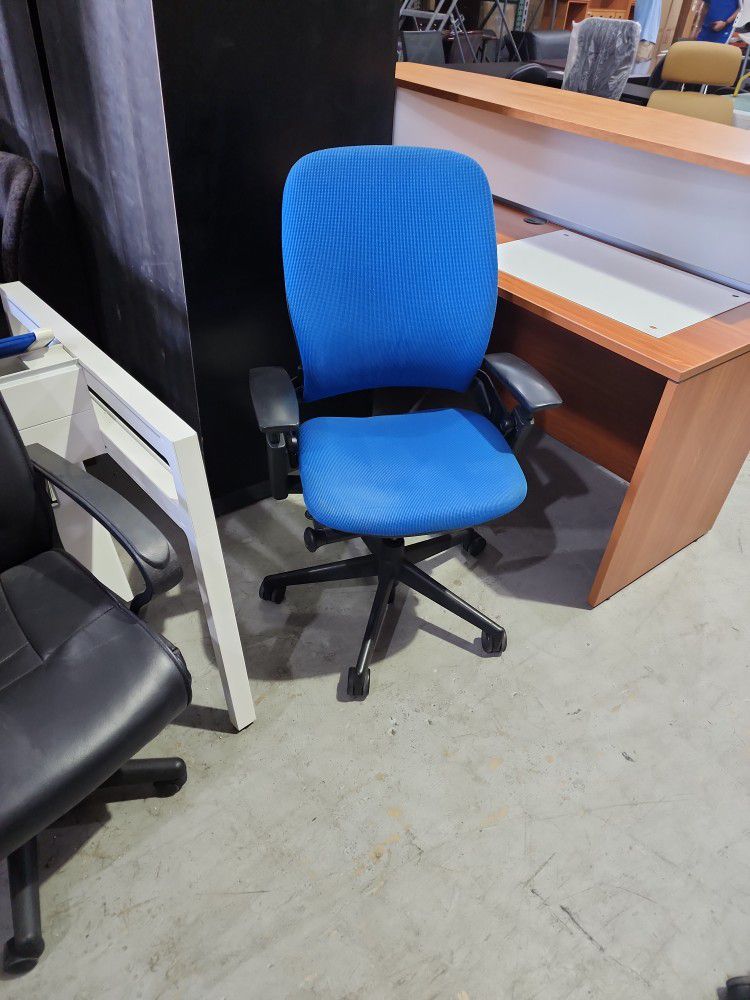 Steelcase Leap V2 Office Chair Blue