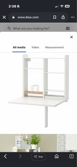 IKEA wall mounted desk/ table