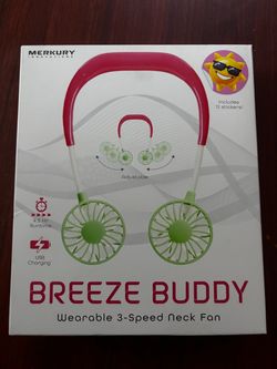 Merkury Breeze Buddy Wearable Neck Fan