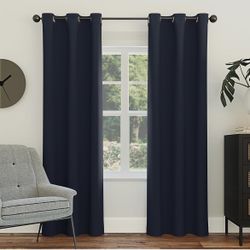 Navy Blue Curtains 