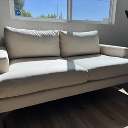 2 Pieces Of West Elm Andes Sofas – Performance Velvet (Like New)